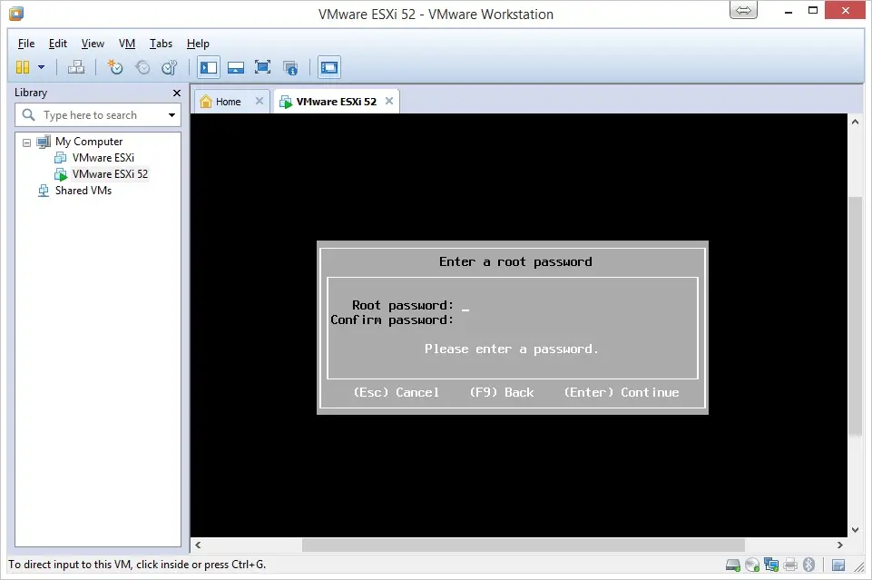 Instalación esxi pantalla 6
